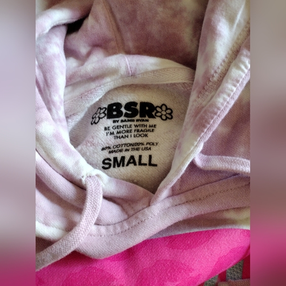 BSR BY SAMII RYAN Sensitive Tie dye Oversized Hoodie Size S - Picture 5 of 6